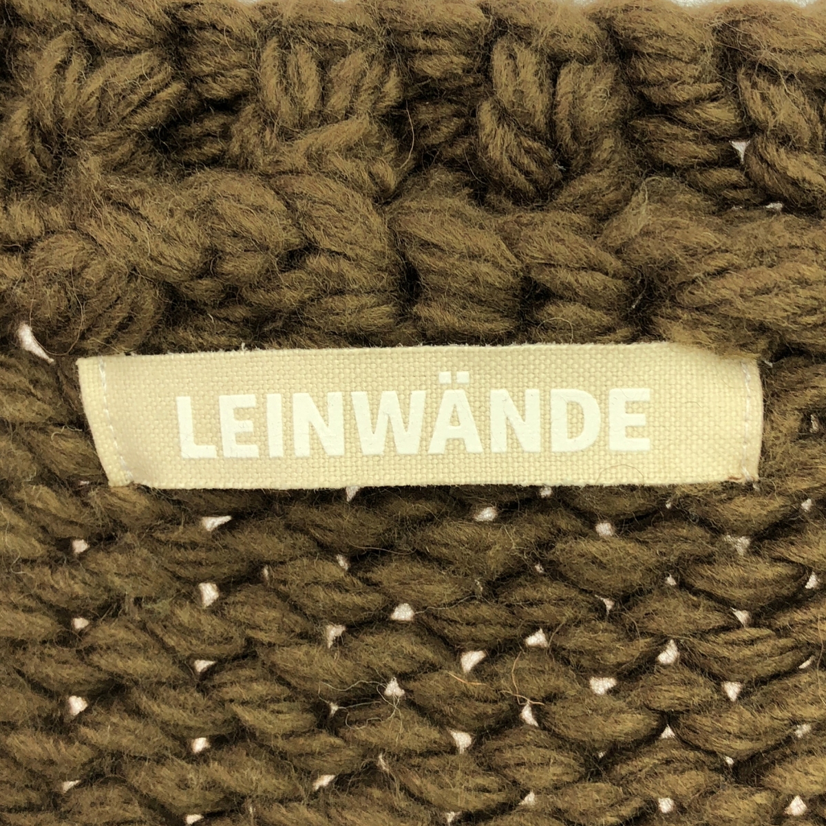 LEINWANDE / ラインヴァンド Nuts Over Knit / ウール アジャスター ボリュームスリーブ ニット セーター