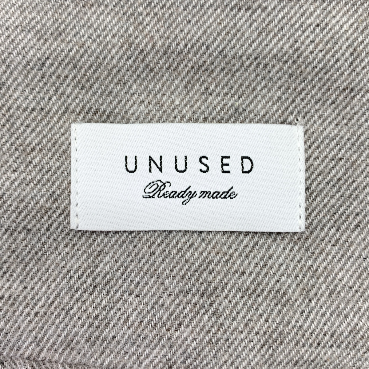 UNUSED / アンユーズド flannel shirt コットン ウール フランネルシャツ