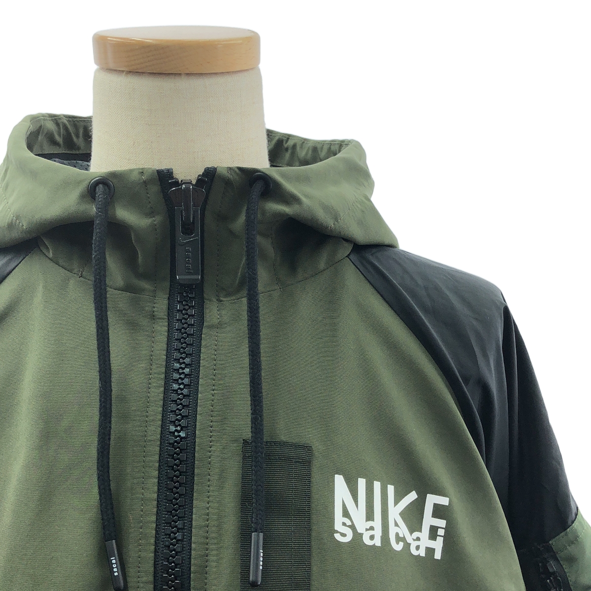 sacai / サカイ × NIKE / ナイキ Full zip HD jacket / ミリタリー オーバージャケット フーディ ブルゾン / メッシュ総裏地