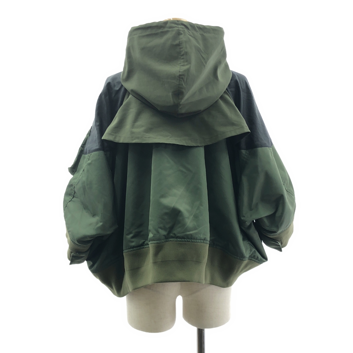 sacai / サカイ × NIKE / ナイキ Full zip HD jacket / ミリタリー オーバージャケット フーディ ブルゾン / メッシュ総裏地