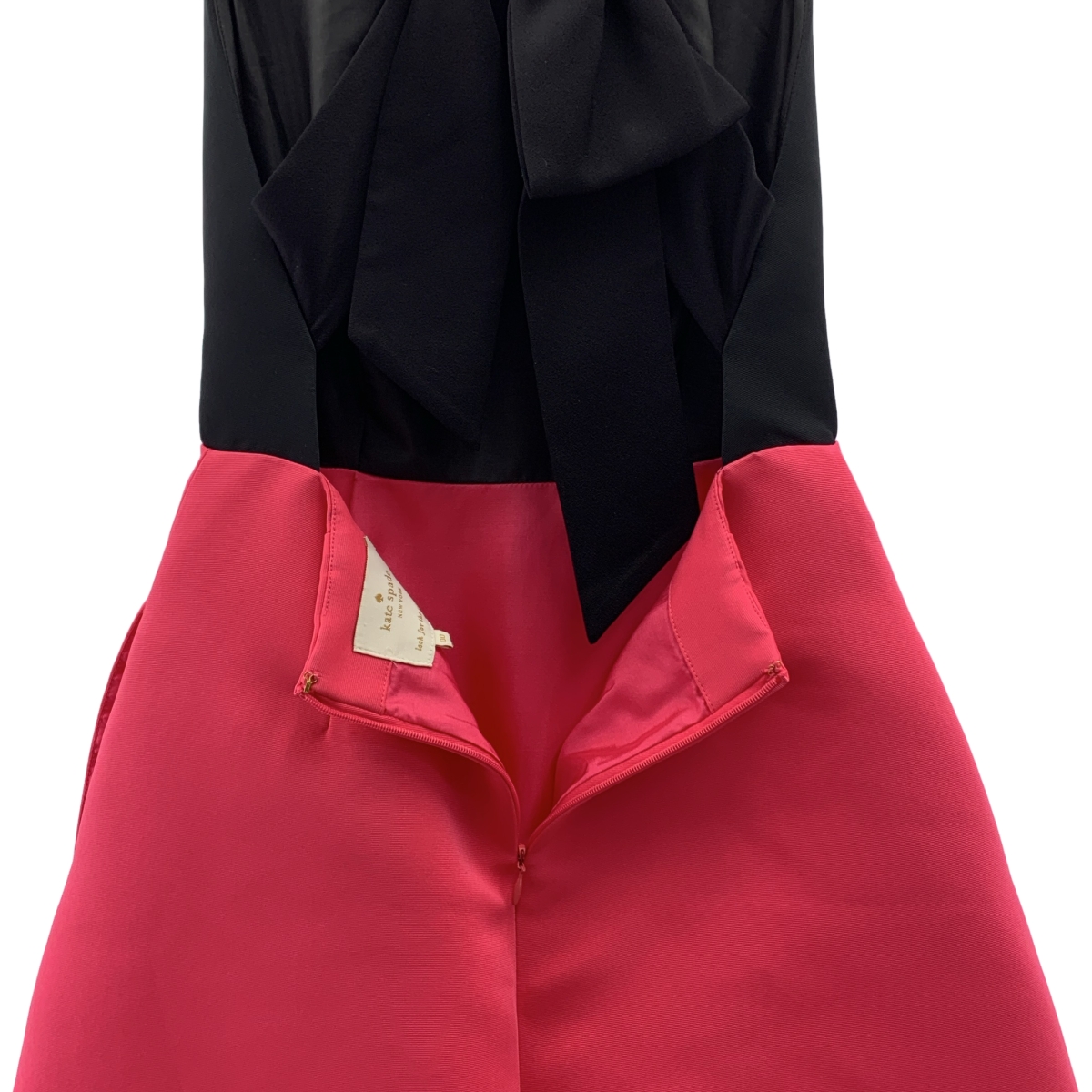 KATE SPADE / ケイトスペード バックリボン 切替 デザイン ドレス ワンピース