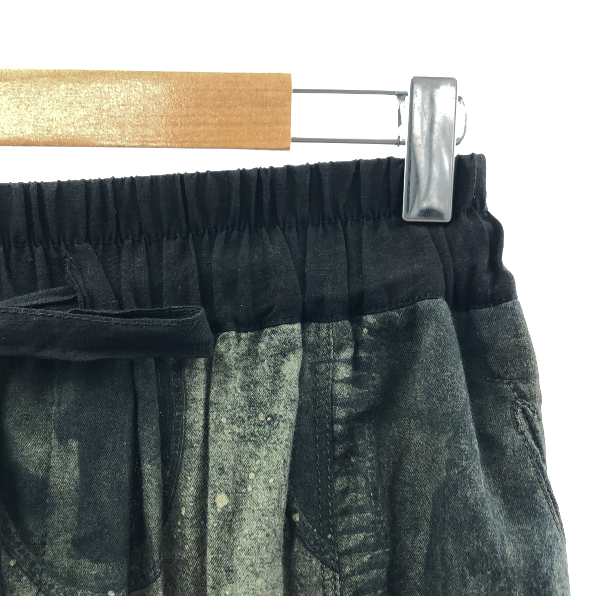 ziggy chen / ジギーチェン 総柄 ドローストリング ワイドパンツ