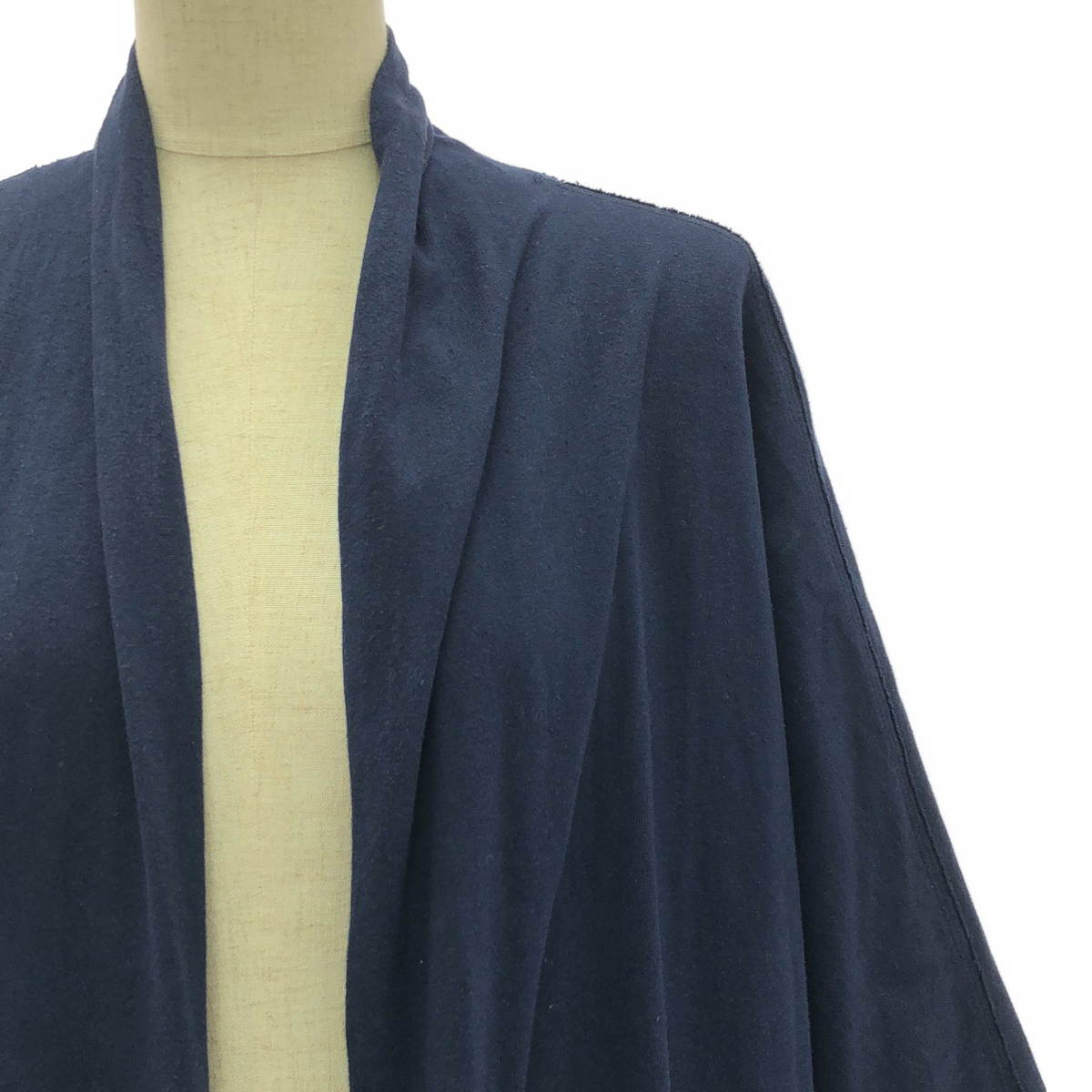 Babaghuri Jurgen Lehl / ババグーリヨーガンレール コットン リネン ポケット付き ボタンレス コーディガン ワンピース 羽織