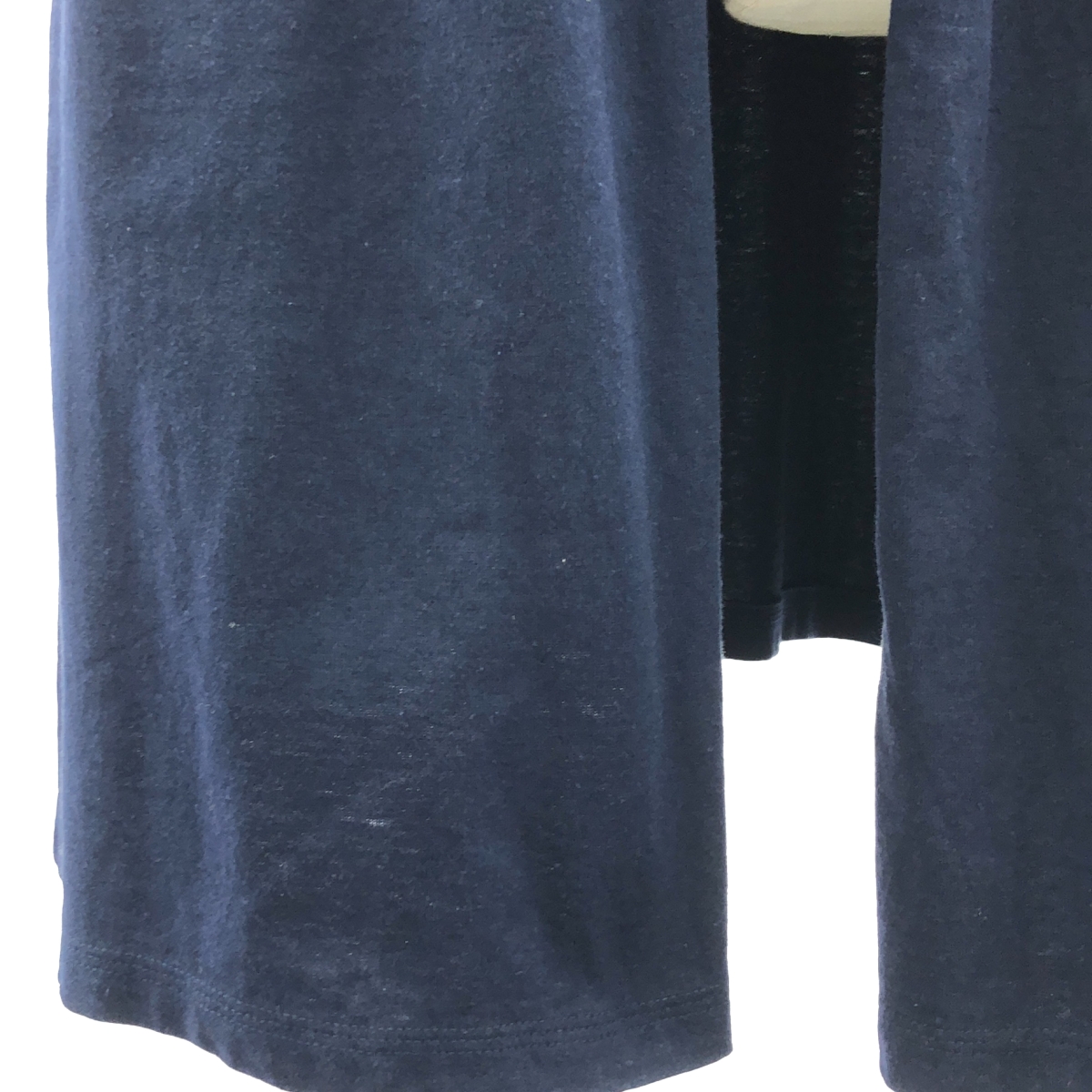 Babaghuri Jurgen Lehl / ババグーリヨーガンレール コットン リネン ポケット付き ボタンレス コーディガン ワンピース 羽織