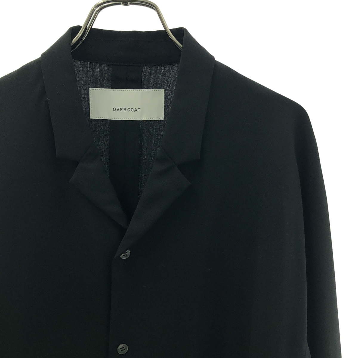 OVERCOAT / オーバーコート ウール オーバーサイズ オープンカラーシャツ