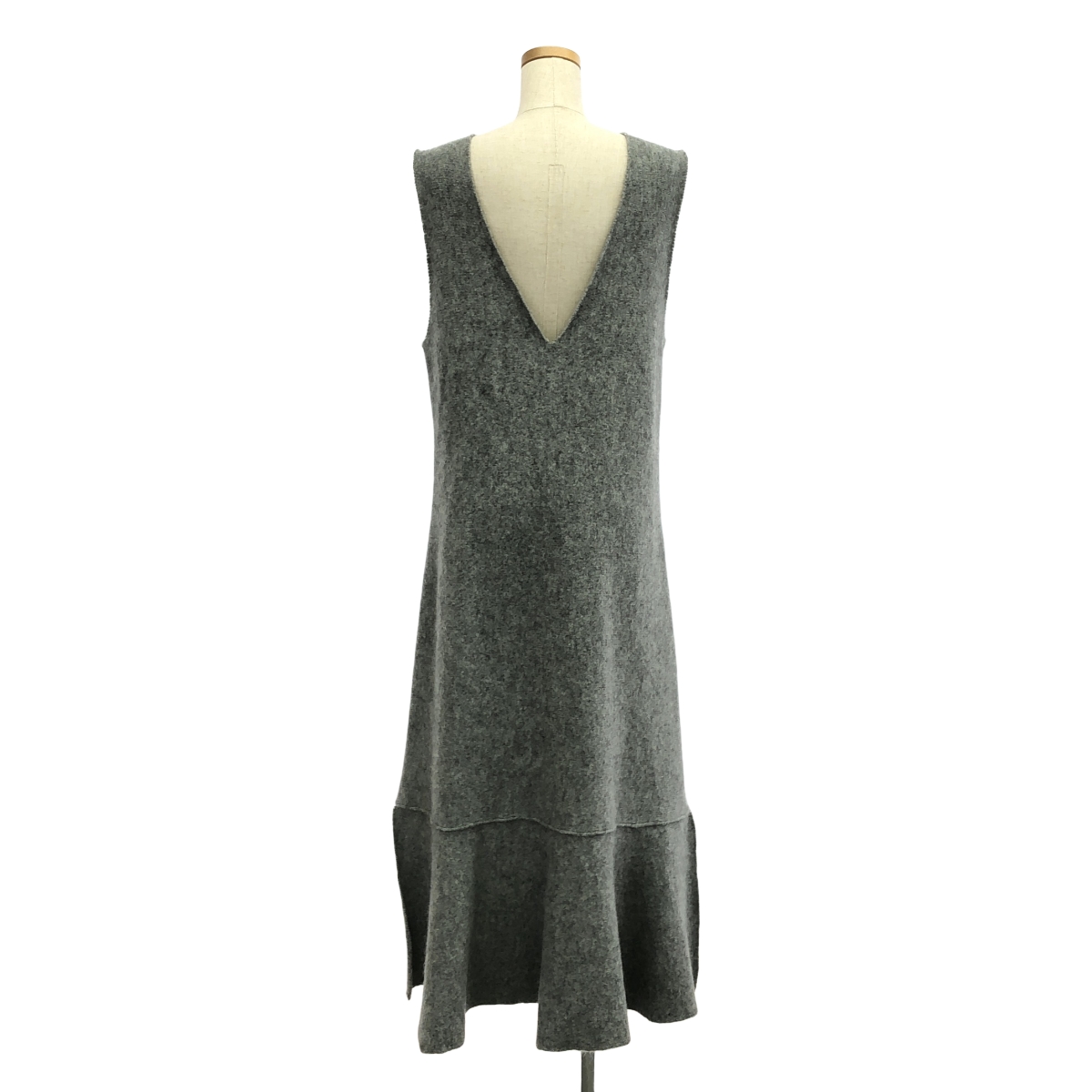 JIL SANDER / ジルサンダー モヘア アルパカ Vネック フレア スリーブレス ワンピース