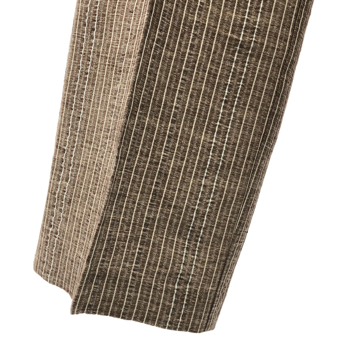 CURRENTAGE / カレンテージ リネン混 総柄 ワイド イージーパンツ