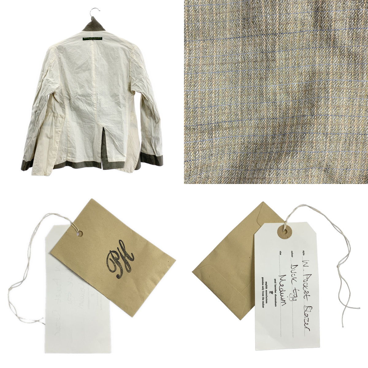 Paul Harnden / ポールハーデン W. Pocket Blazer / シングルブレスト ブレザー ジャケット
