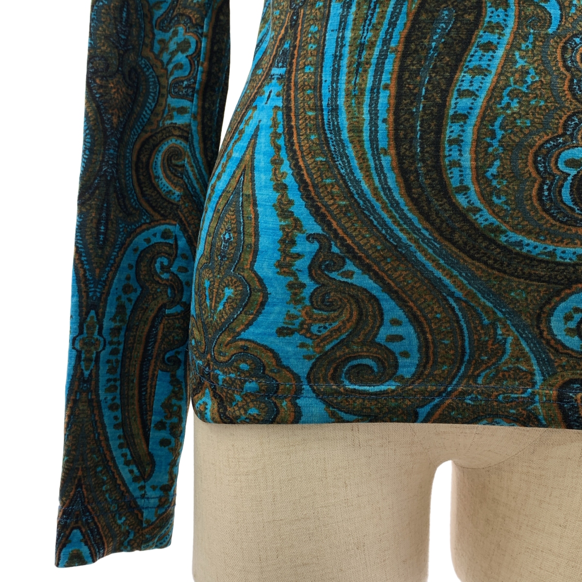 DRIES VAN NOTEN / ドリスヴァンノッテン ウール カシミヤ 総柄 ハイネック カットソー