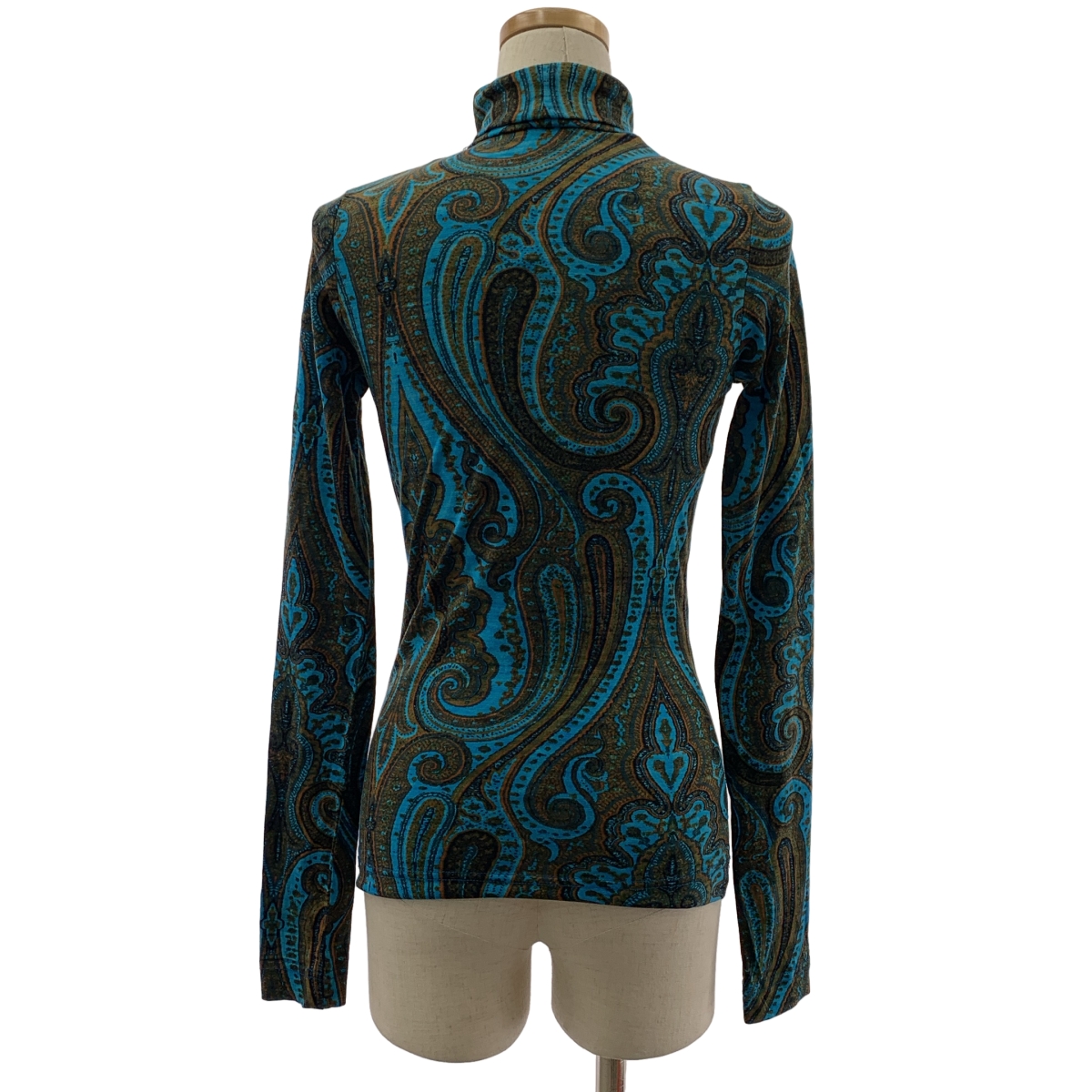 DRIES VAN NOTEN / ドリスヴァンノッテン ウール カシミヤ 総柄 ハイネック カットソー