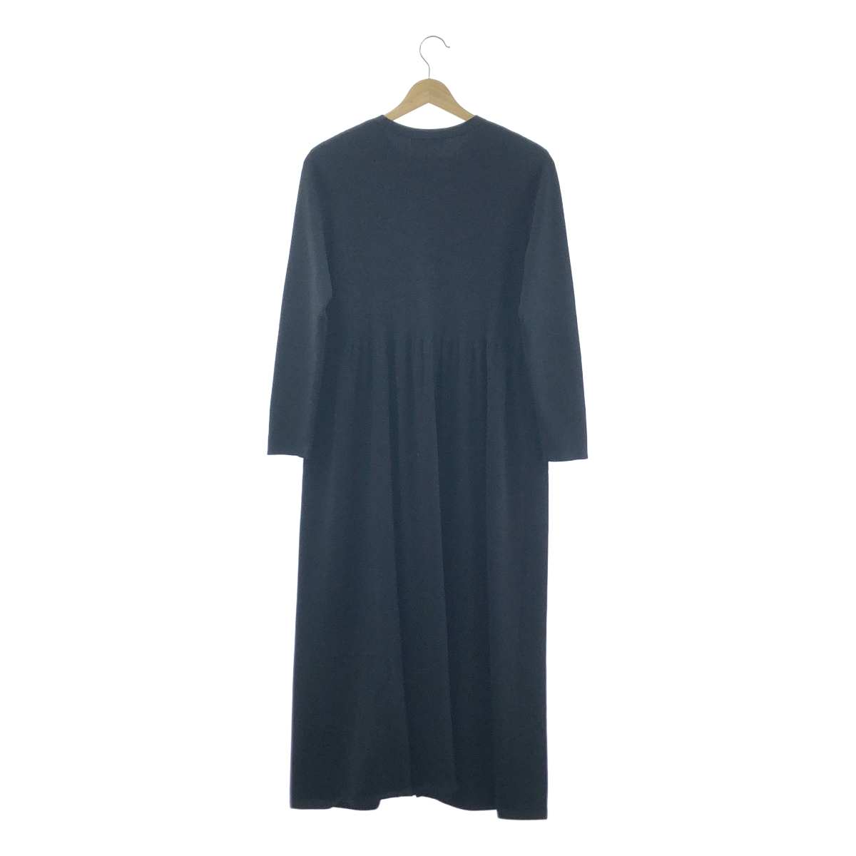 その他 【洗える】ヴィスコースストレッチ Aライン ニットワンピース