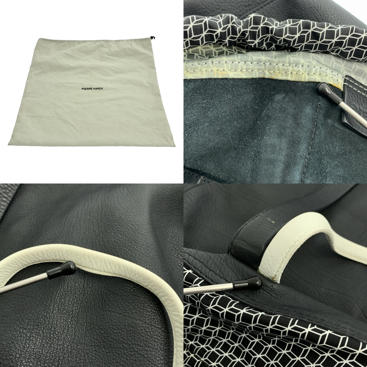 PIERRE HARDY / ピエールアルディ ツイン レザー バイカラー トートバッグ