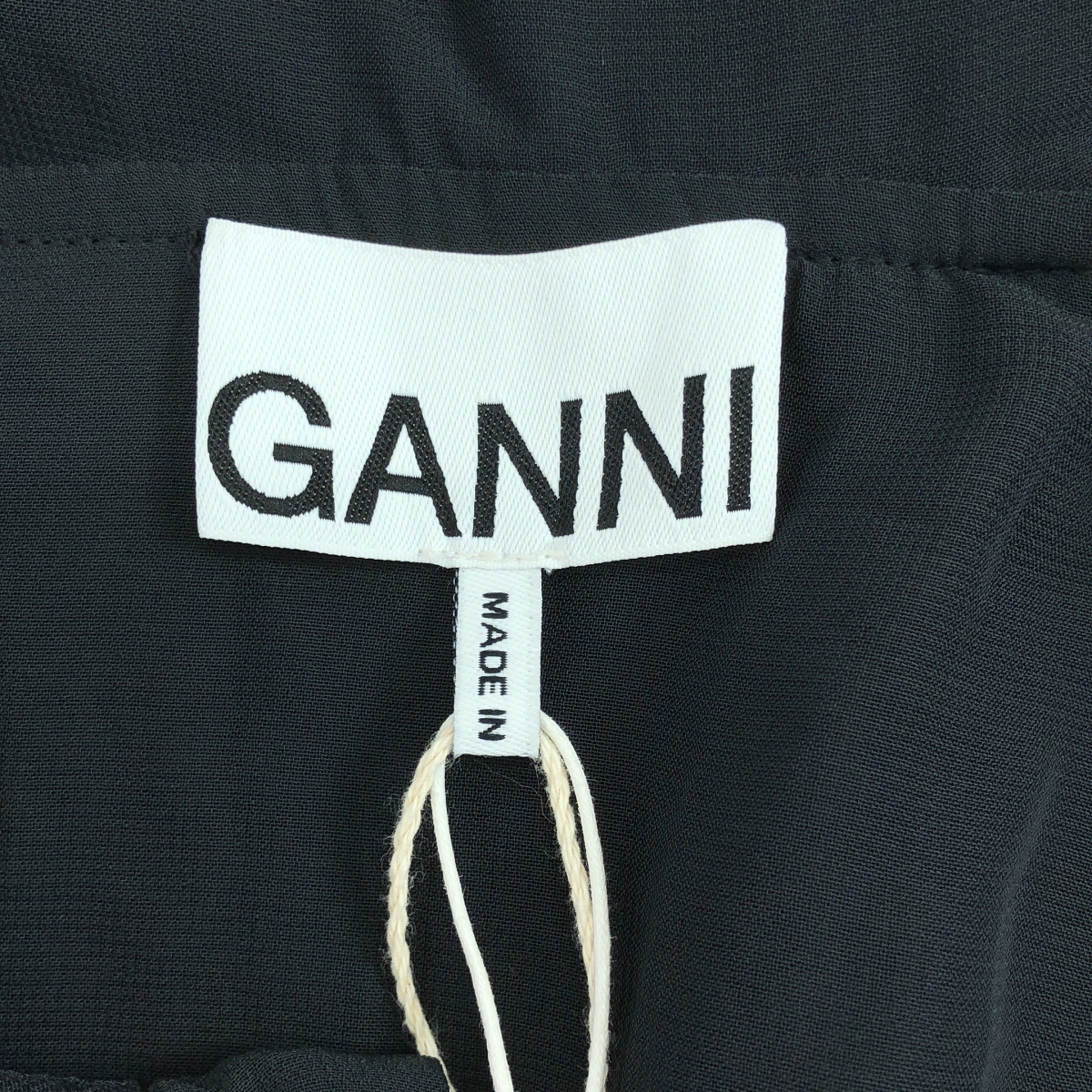 Ganni / ガニー ワイドカラー シアー ロングワンピース