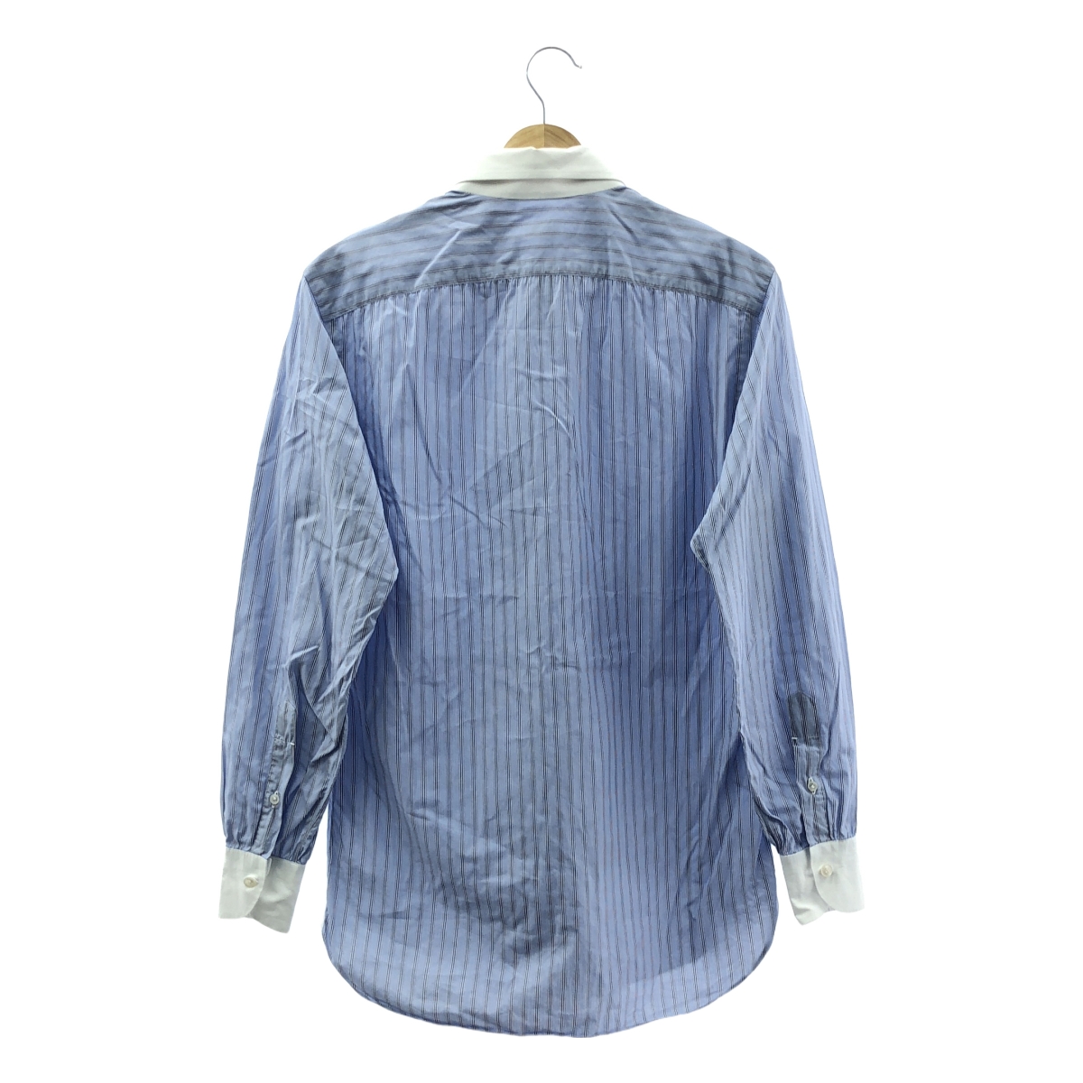 その他 ストライプ クレリックシャツ