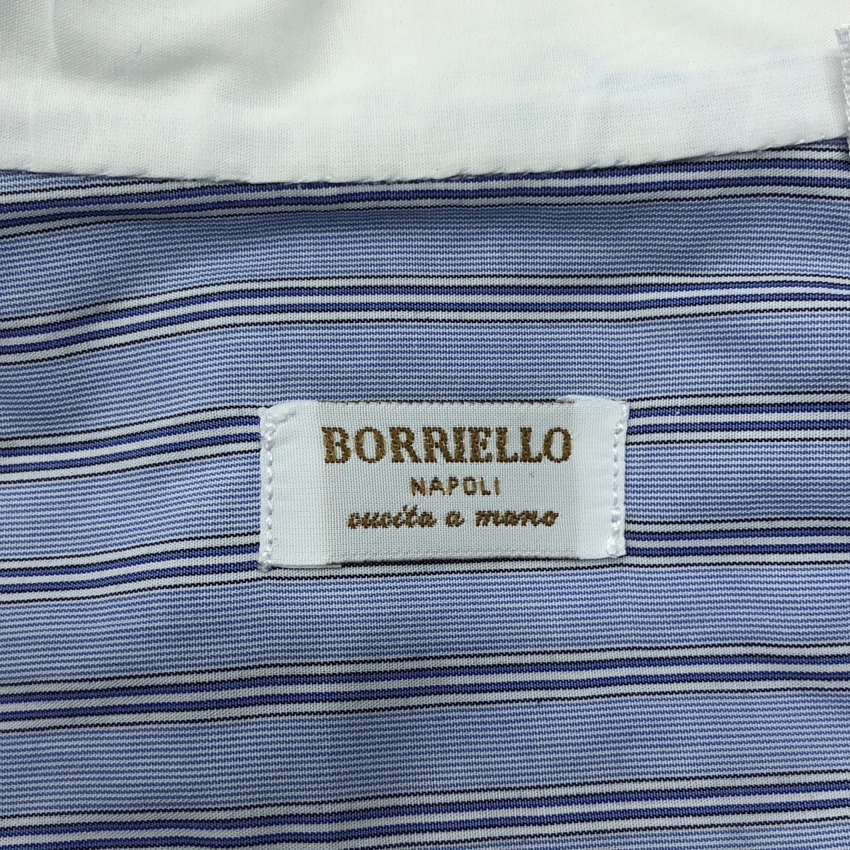 その他 ストライプ クレリックシャツ