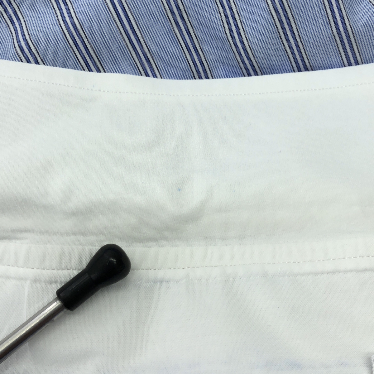 その他 ストライプ クレリックシャツ