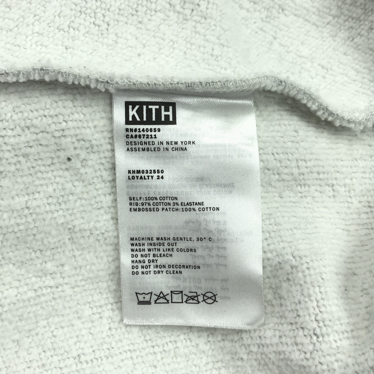 KITH / キス Loyalty Box Logo Elevation Nelson Crewneck エンボス ボックスロゴ クルーネック スウェット