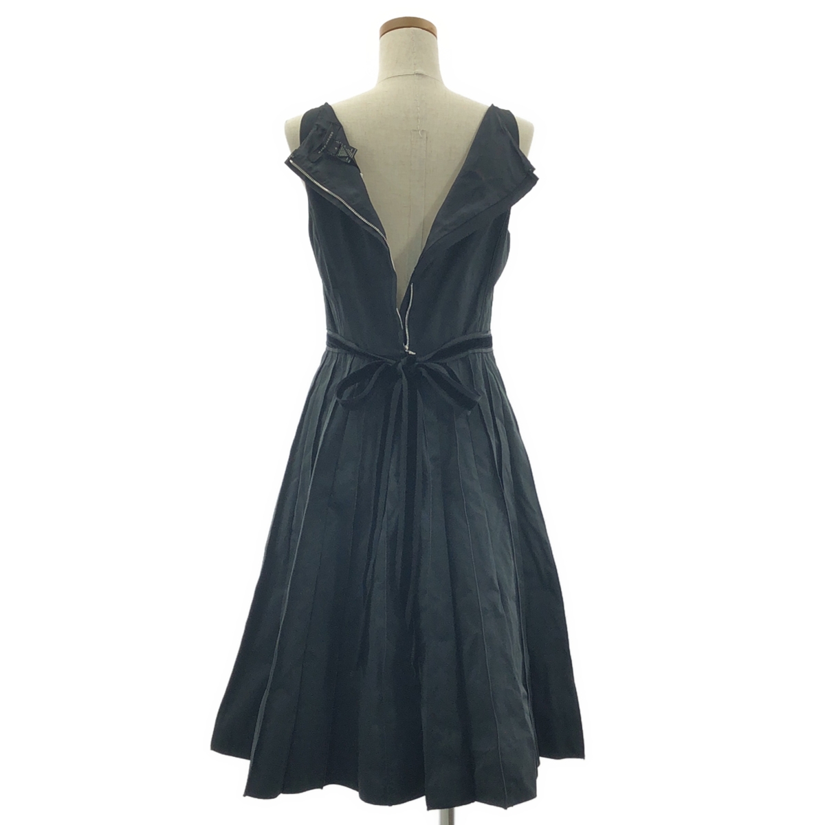 MARC JACOBS / マークジェイコブス リボン 切替 プリーツ ワンピース