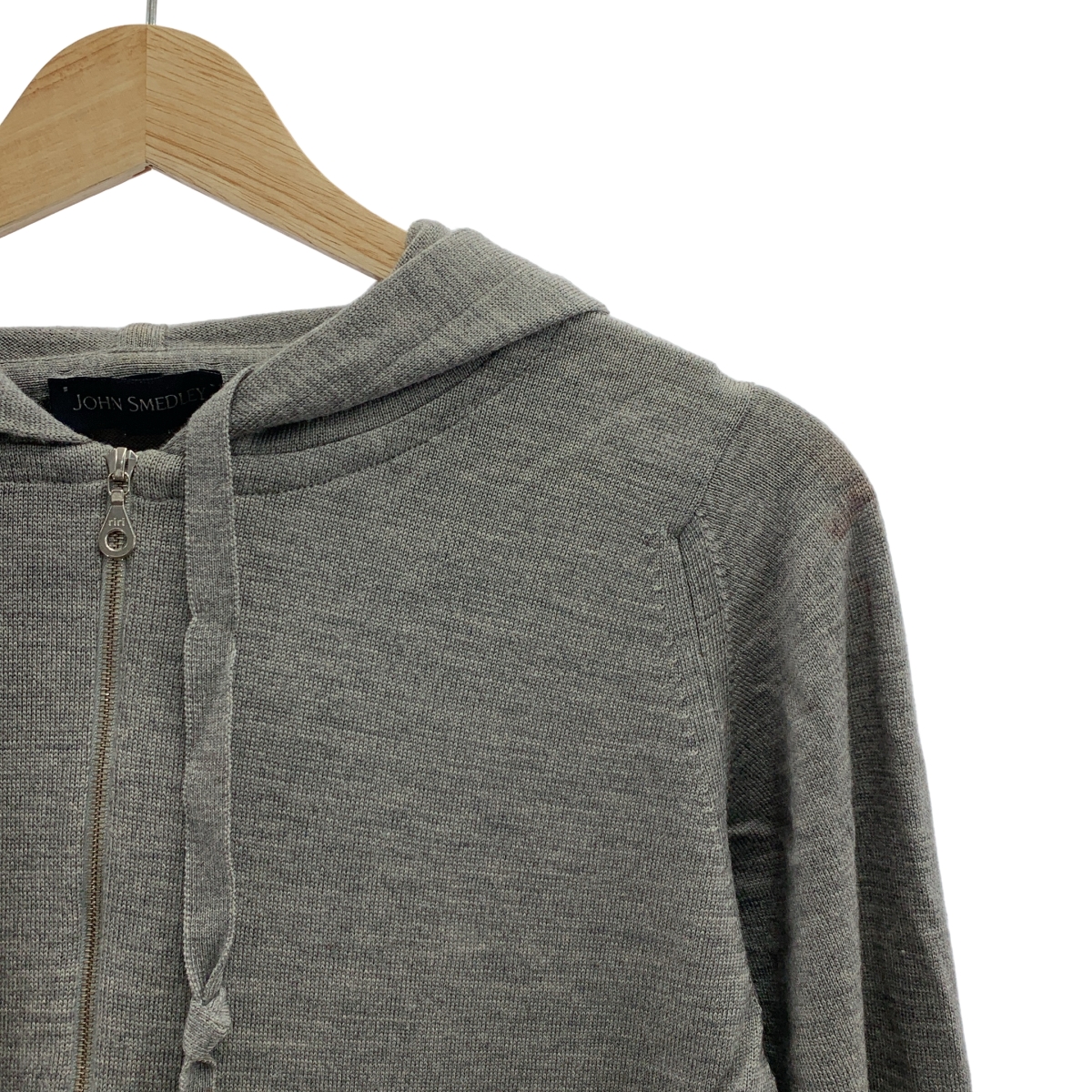 JOHN SMEDLEY / ジョンスメドレー メリノウール ジップアップ ハイゲージ ニットパーカー