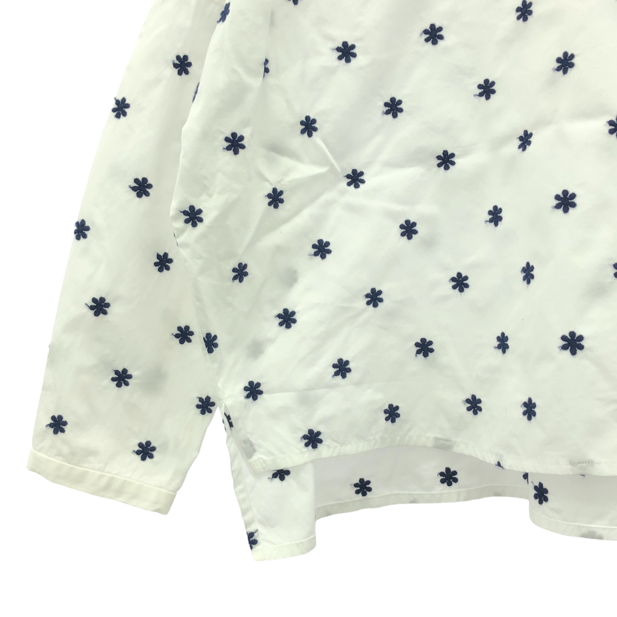 nooy / ヌーイ エンブロイダリー ラウンドカラー ブラウス