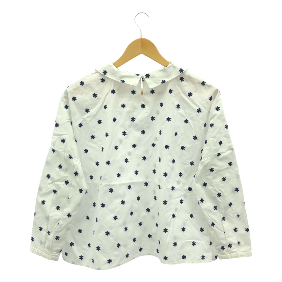 nooy / ヌーイ エンブロイダリー ラウンドカラー ブラウス