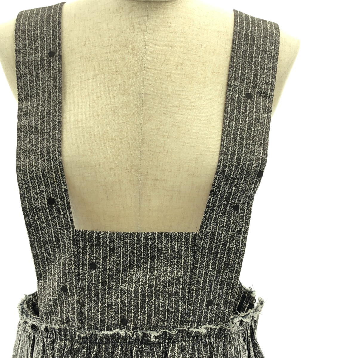 COMME des GARCONS COMME des GARCONS / コムコム 総柄 ギャザー ボリューム 吊り スカート ワンピース