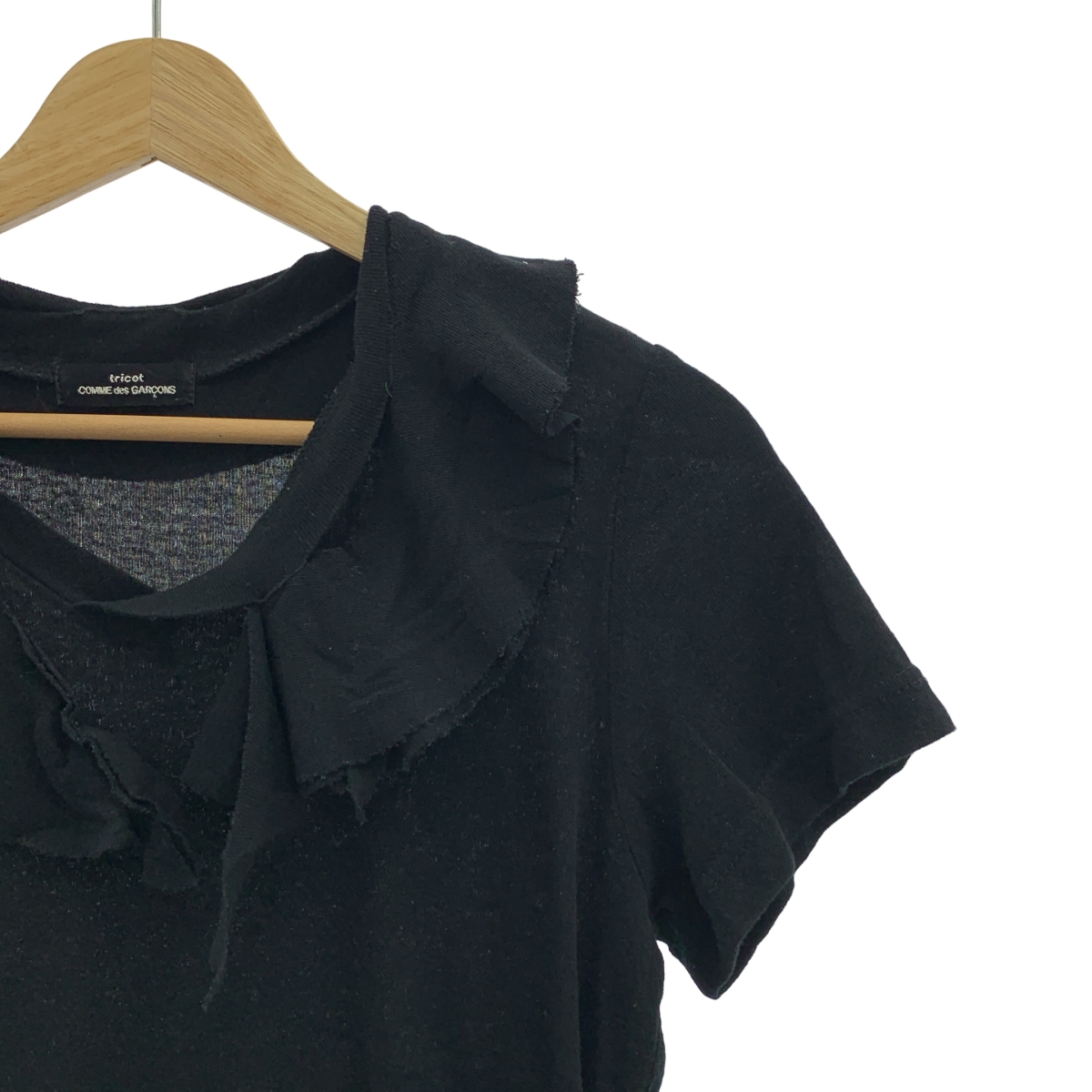 tricot COMME des GARCONS / トリココムデギャルソン コットン フリル サマーニット
