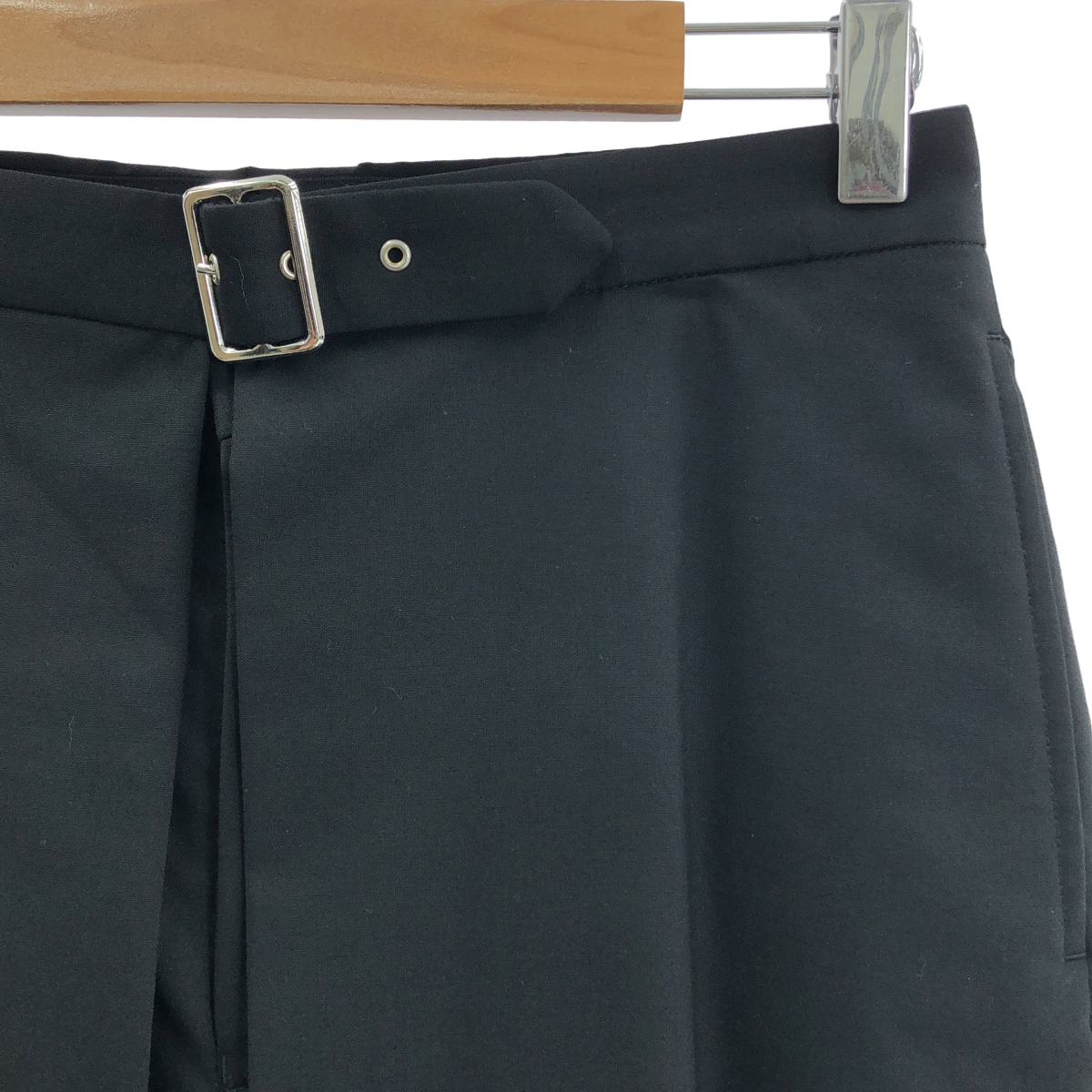 noir kei ninomiya / ノワールケイニノミヤ ウール レイヤード ベルト ワイドパンツ