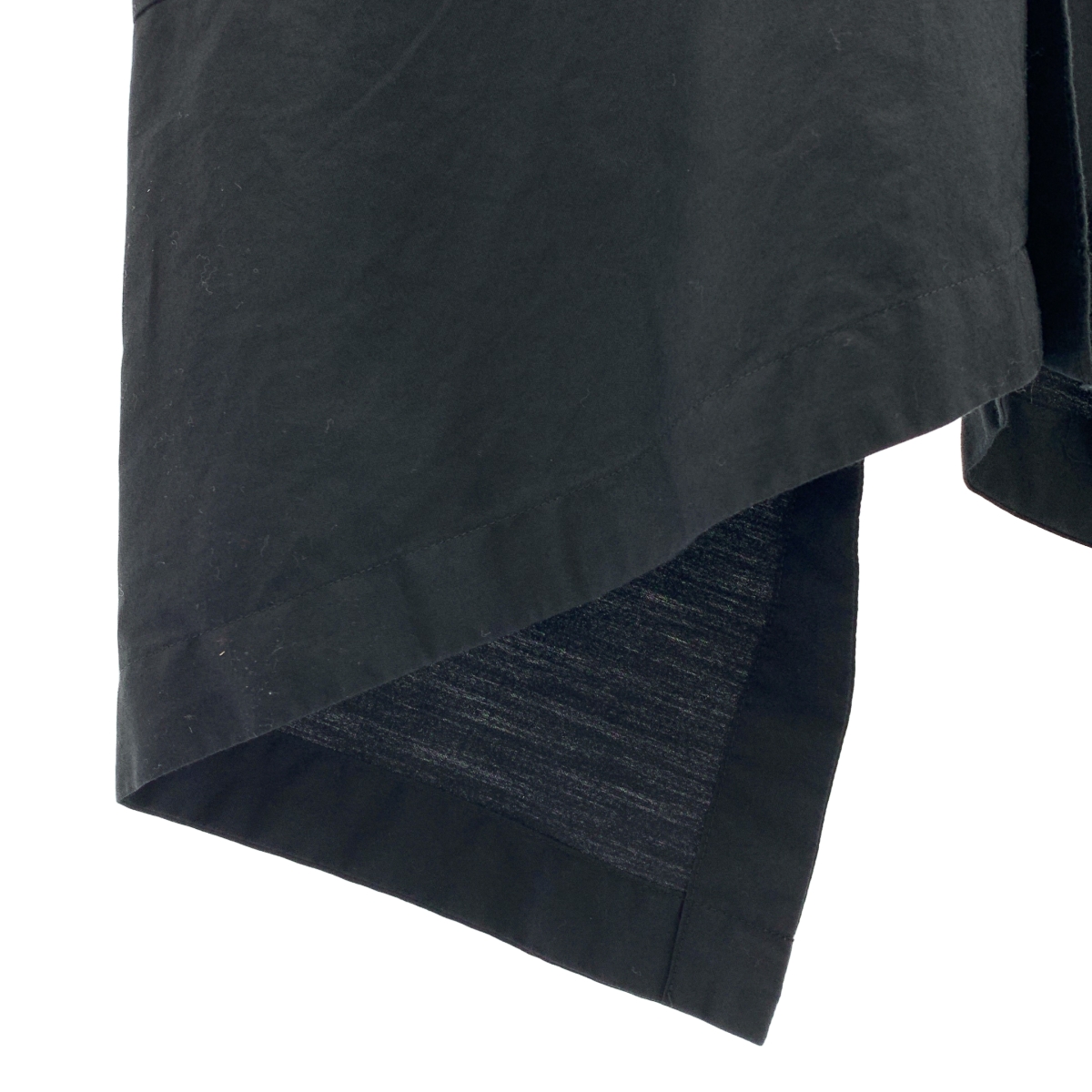 BLACK COMME des GARCONS / ブラックコムデギャルソン コットン 捻れ アシンメトリー シャツ