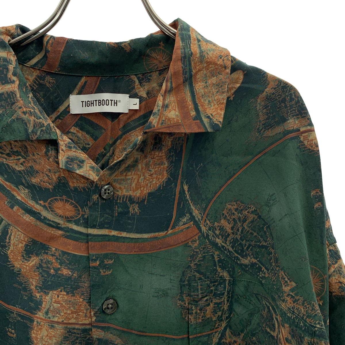 TIGHTBOOTH PRODUCTION / タイトブースプロダクション GLOBE 7 SLEEVE ALOHA オープンカラー シャツ