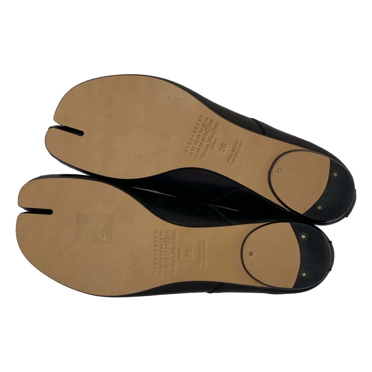 Maison Margiela / メゾンマルジェラ Tabi タビ レザー フラット バレエパンプス