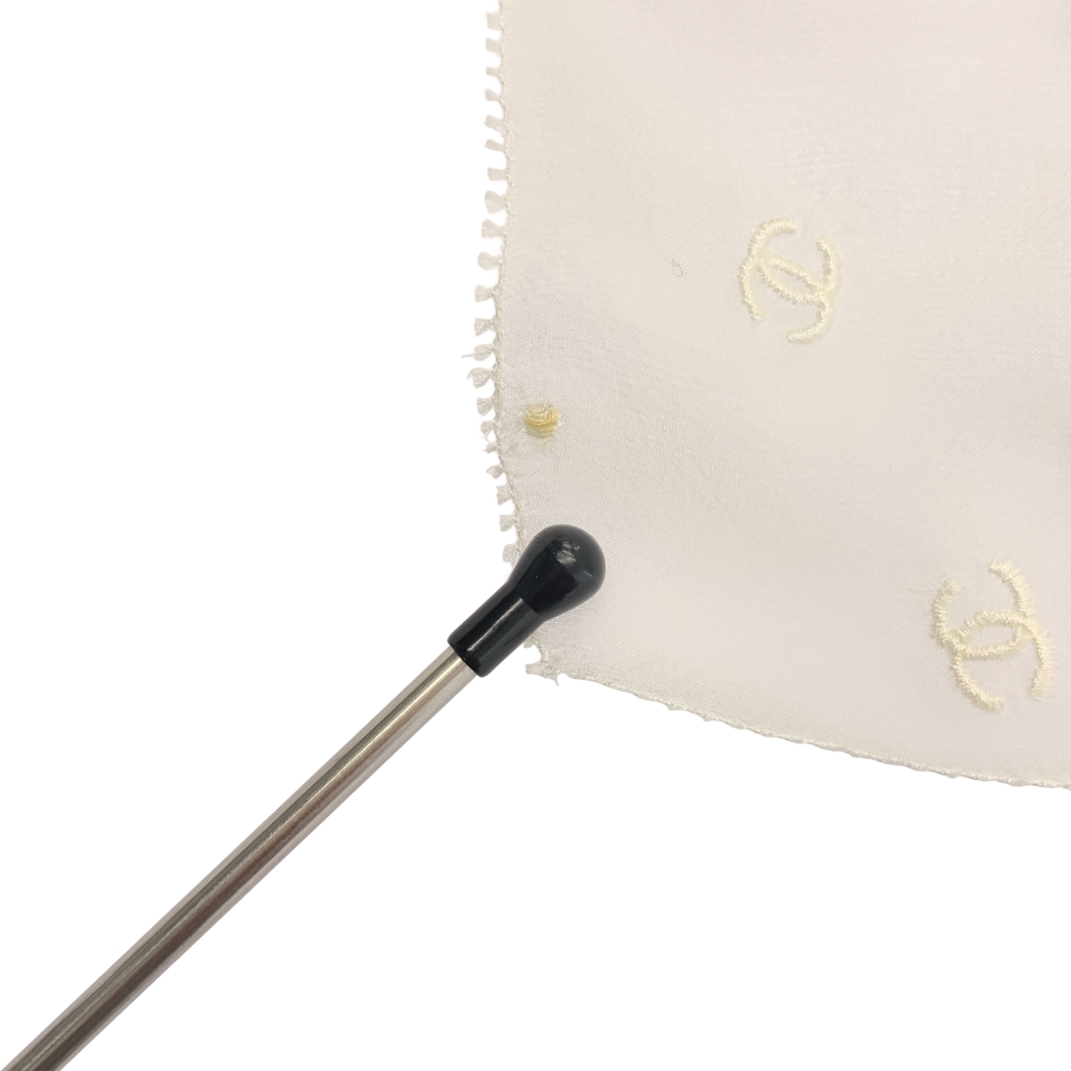 CHANEL / シャネル シルク 刺しゅう ココマーク 大判ストール