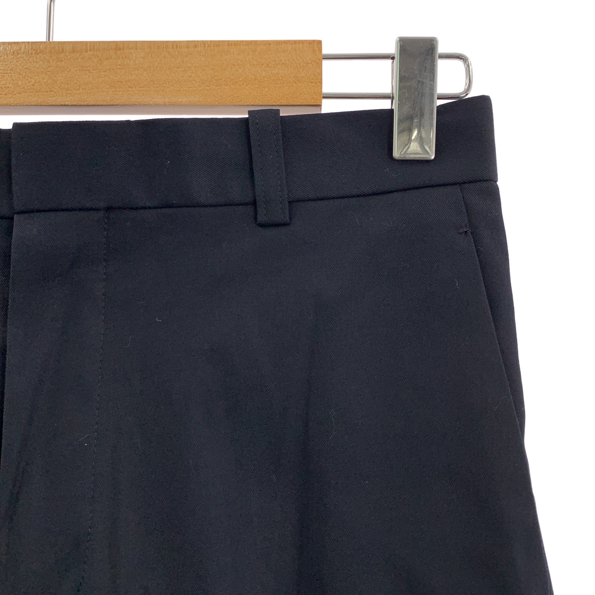 BLAMINK / ブラミンク コットンストレッチターンアップヘム スラックス パンツ