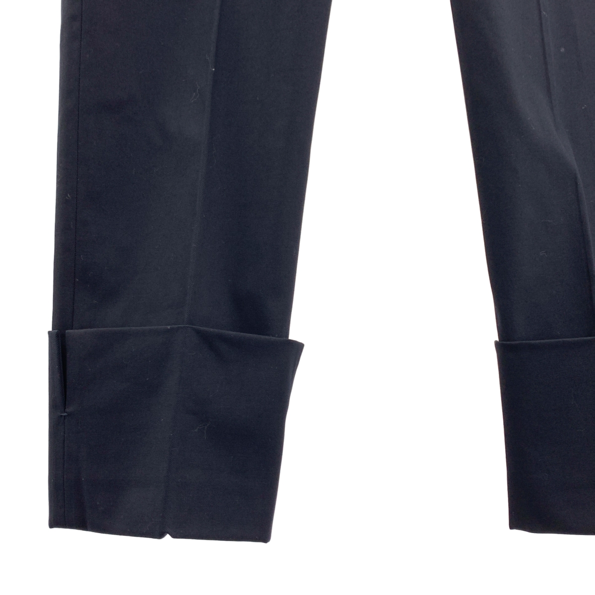 BLAMINK / ブラミンク コットンストレッチターンアップヘム スラックス パンツ