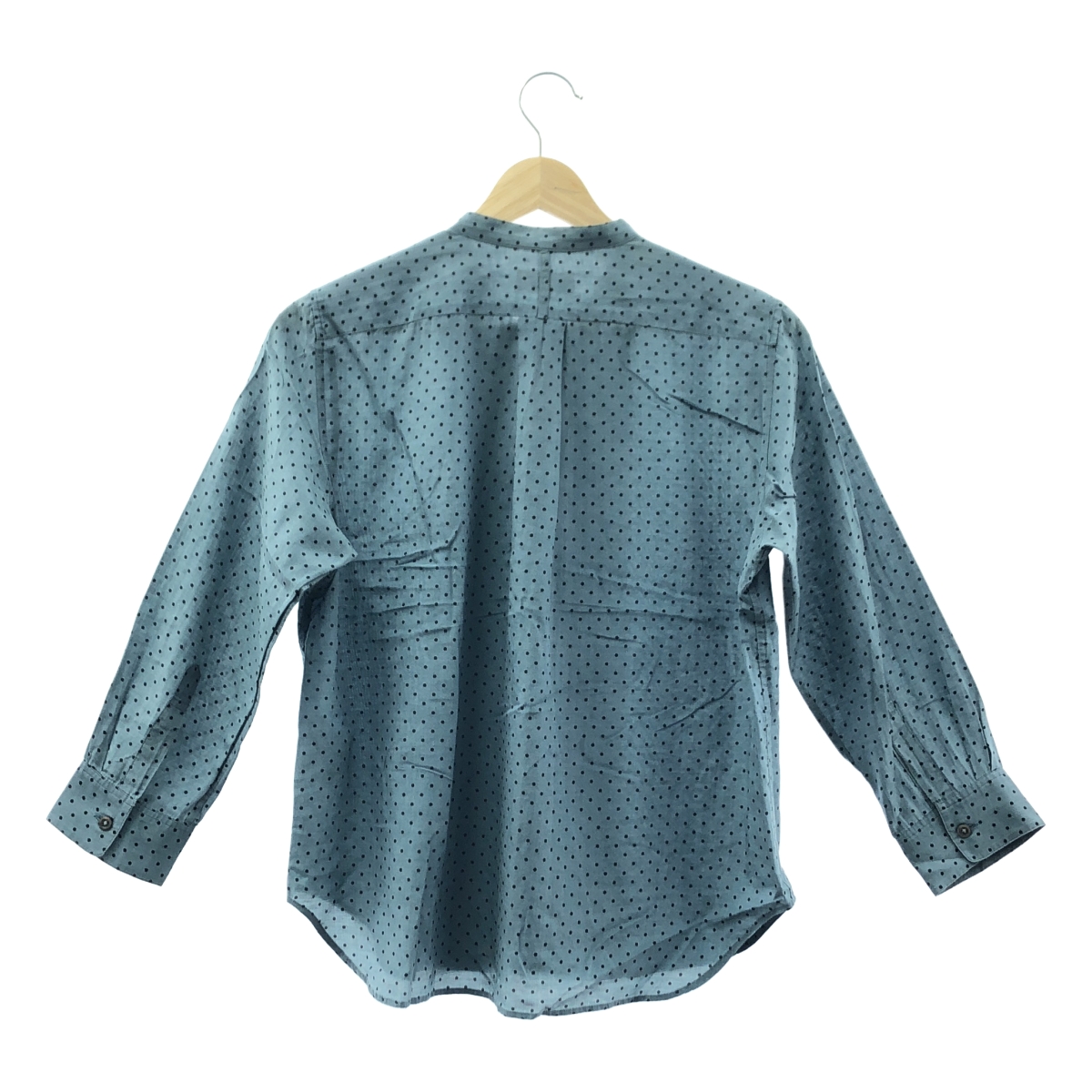 MARGARET HOWELL / マーガレットハウエル silk 100％ / シルク ピンタック バンドカラー シャツ ブラウス