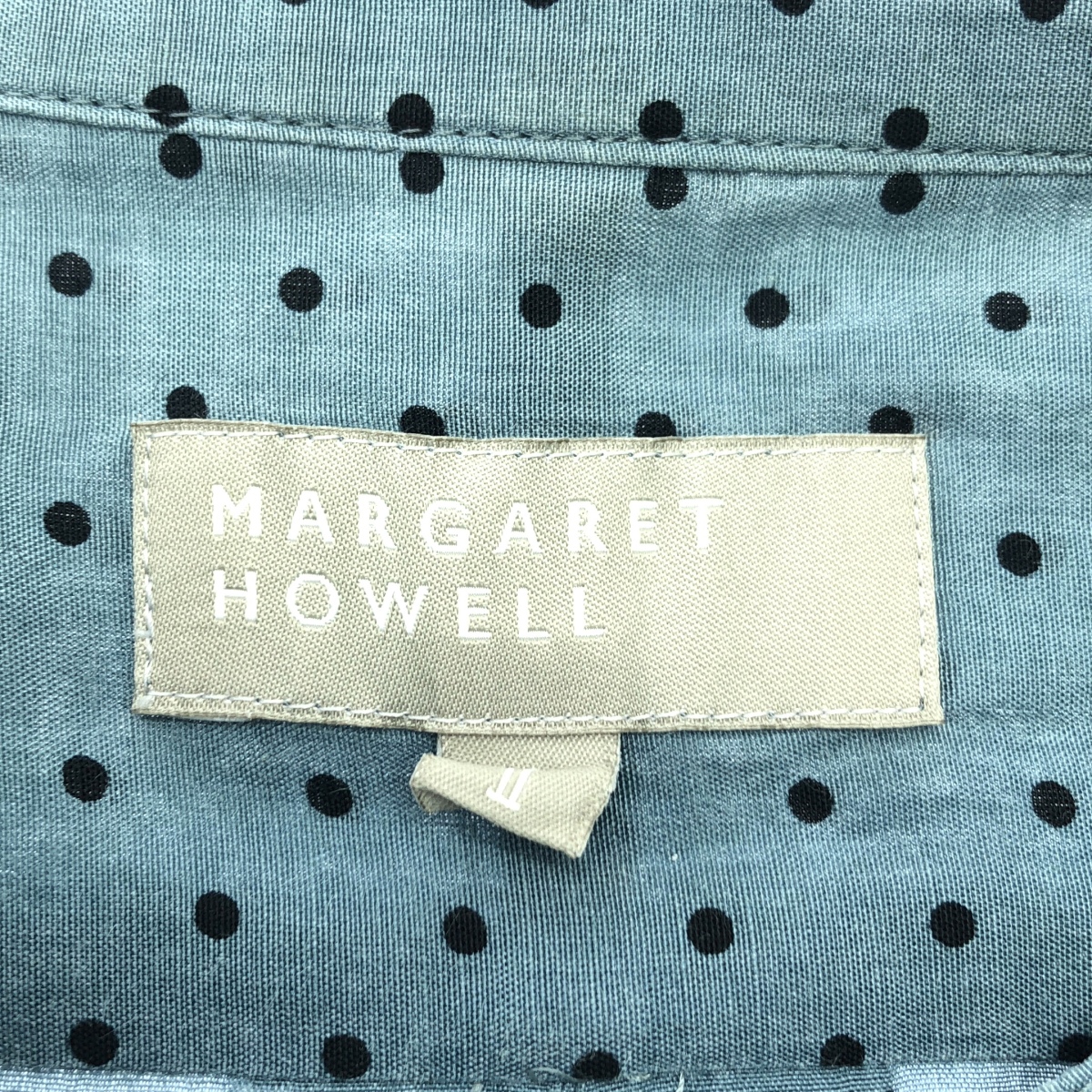 MARGARET HOWELL / マーガレットハウエル silk 100％ / シルク ピンタック バンドカラー シャツ ブラウス