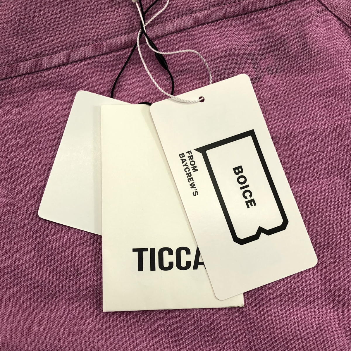TICCA / ティッカ リネン バンドカラー ノースリーブ シャツ ブラウス