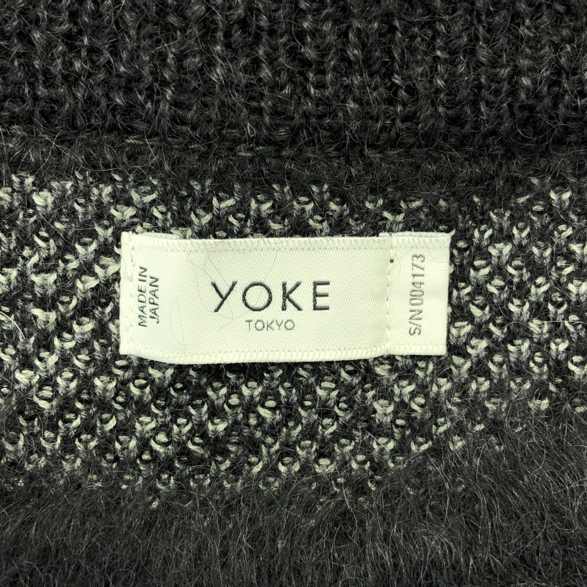 YOKE / ヨーク Abstract Jaquard Mohair Sweater ジャガード モヘヤ ニット