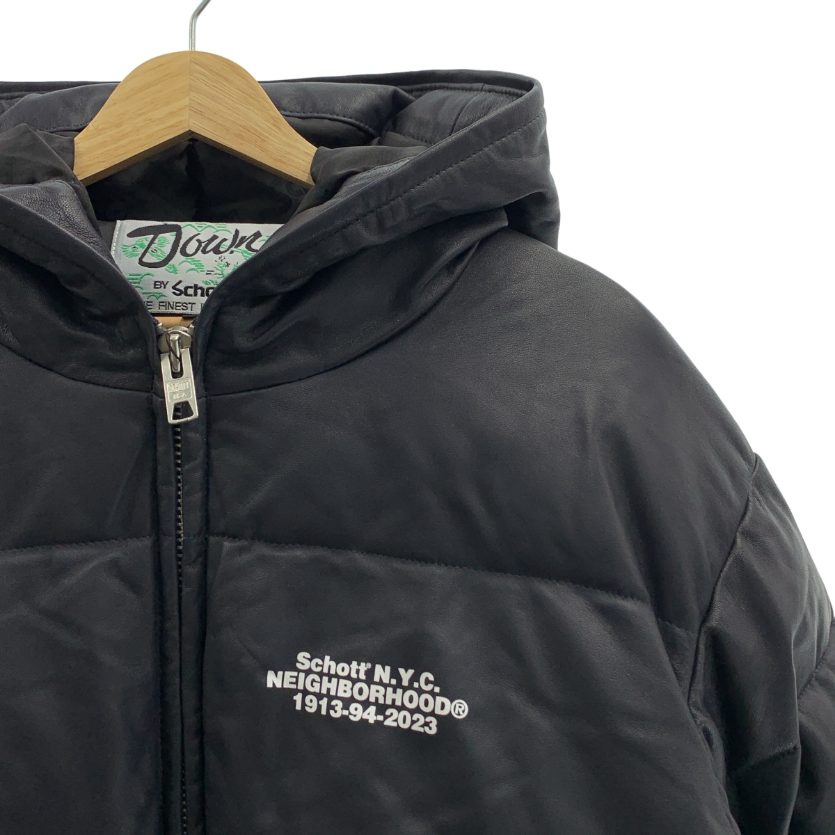 SCHOTT / ショット × NEIGHBORHOOD レザーダウンジャケット