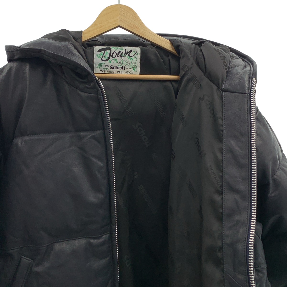 SCHOTT / ショット × NEIGHBORHOOD レザーダウンジャケット