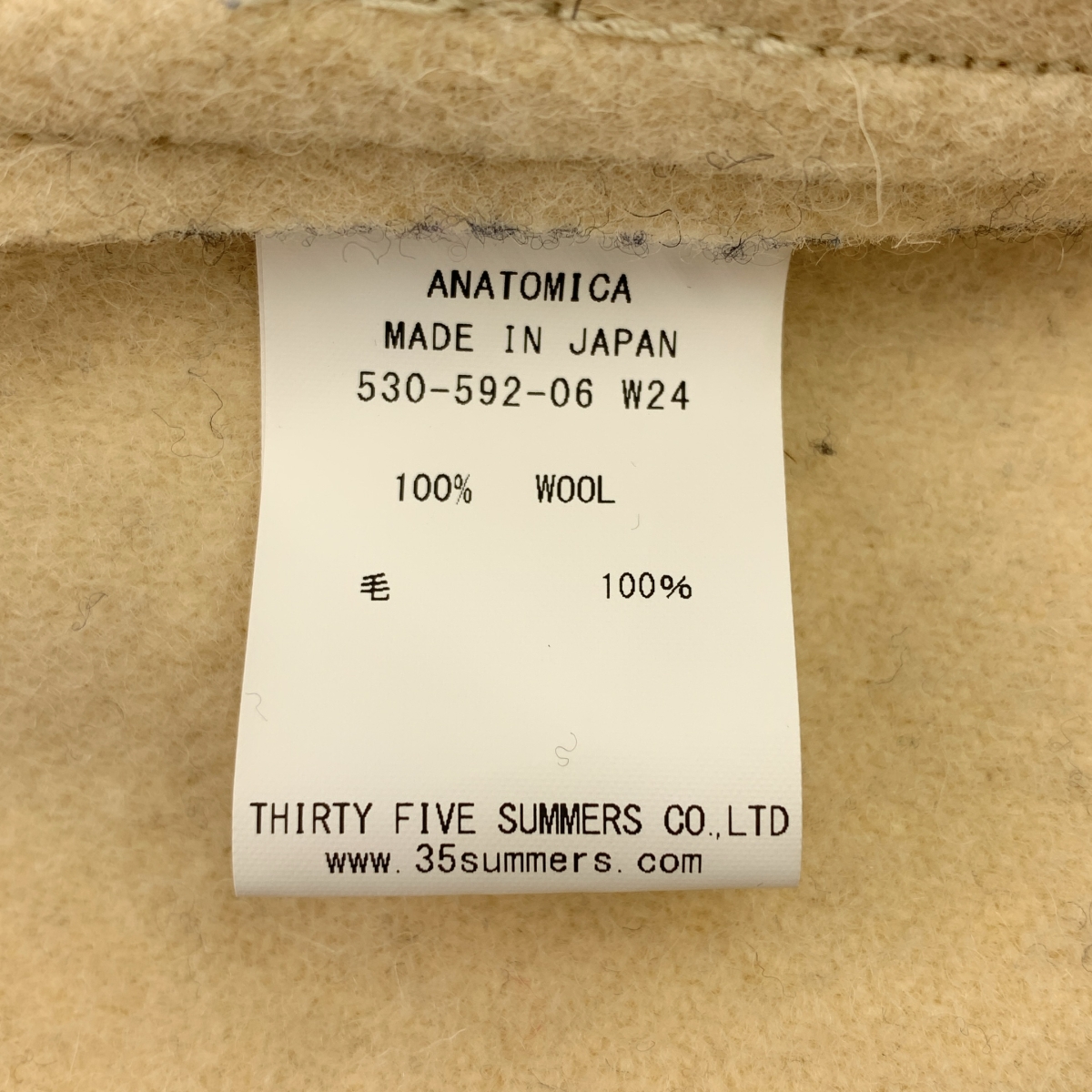 ANATOMICA / アナトミカ seafarer ROYAL NAVY / ウール ダッフルコート