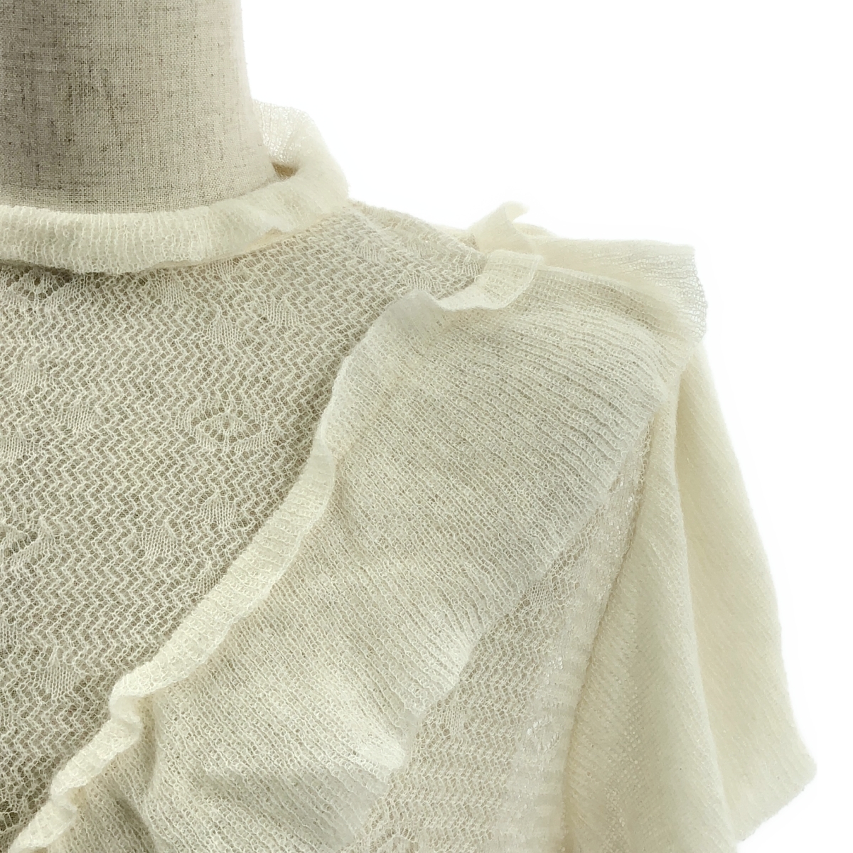 Christian Dior / クリスチャンディオール フリル ニット プルオーバー