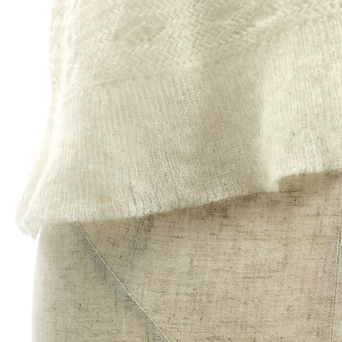 Christian Dior / クリスチャンディオール フリル ニット プルオーバー