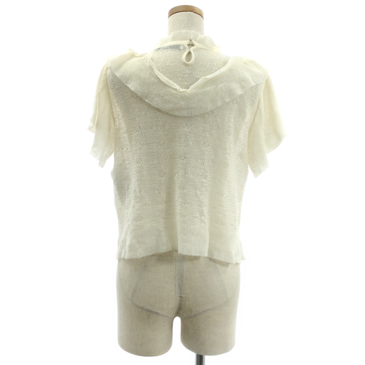 Christian Dior / クリスチャンディオール フリル ニット プルオーバー