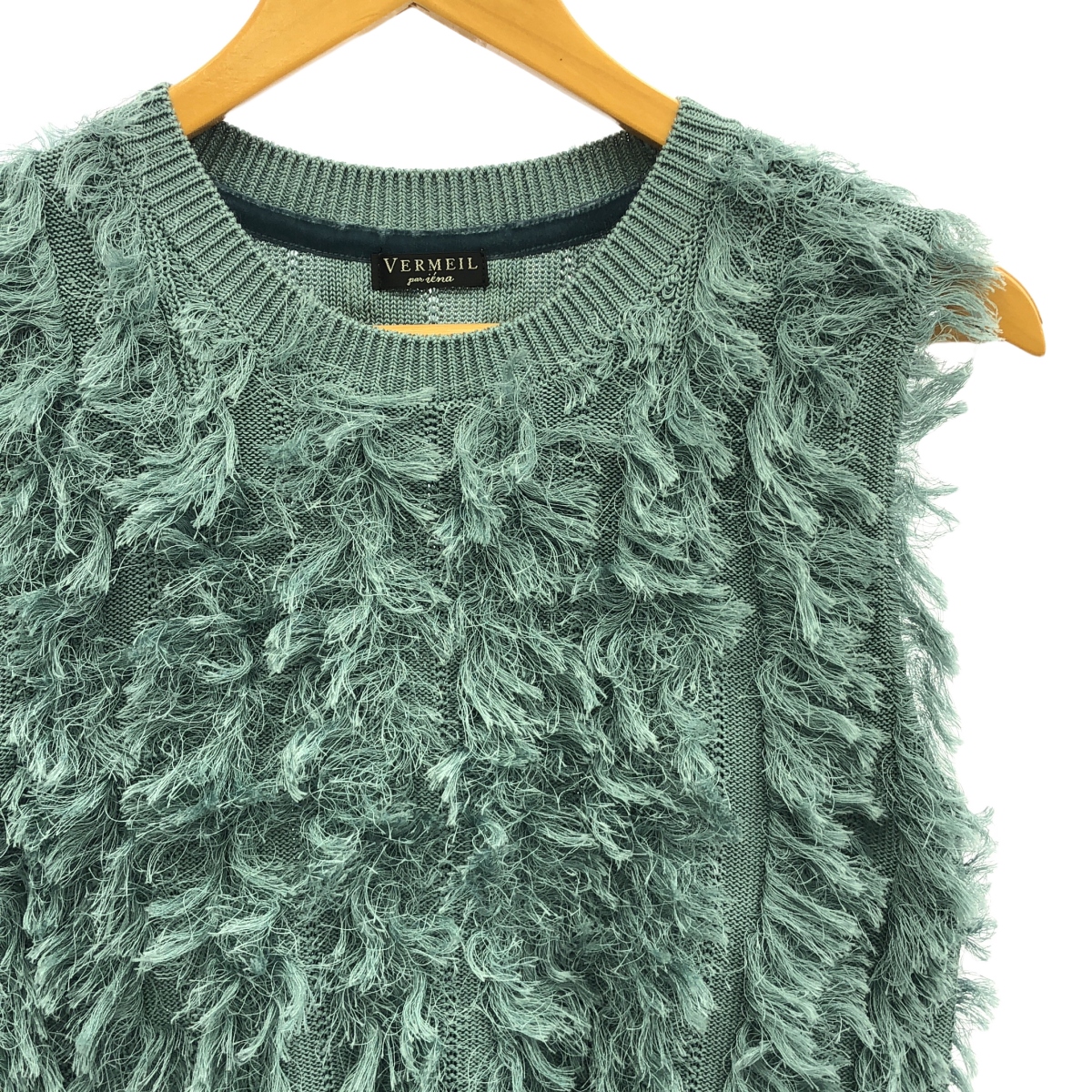 VERMEIL par iena / ヴェルメイユパーイエナ フェザー ジャガード ニット ベスト