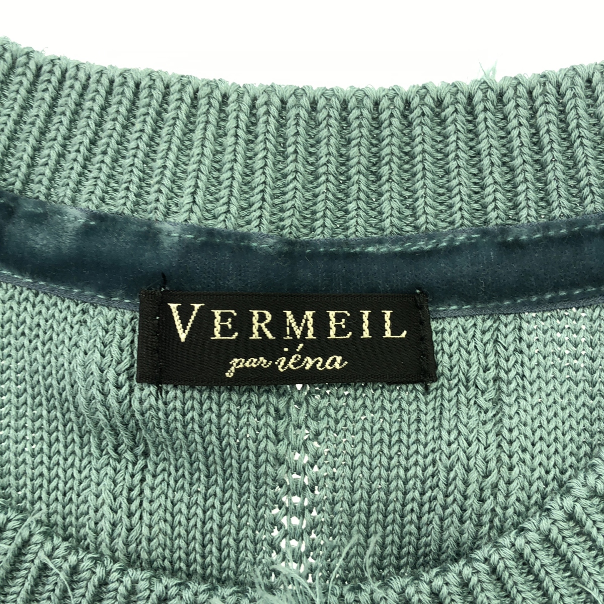 VERMEIL par iena / ヴェルメイユパーイエナ フェザー ジャガード ニット ベスト