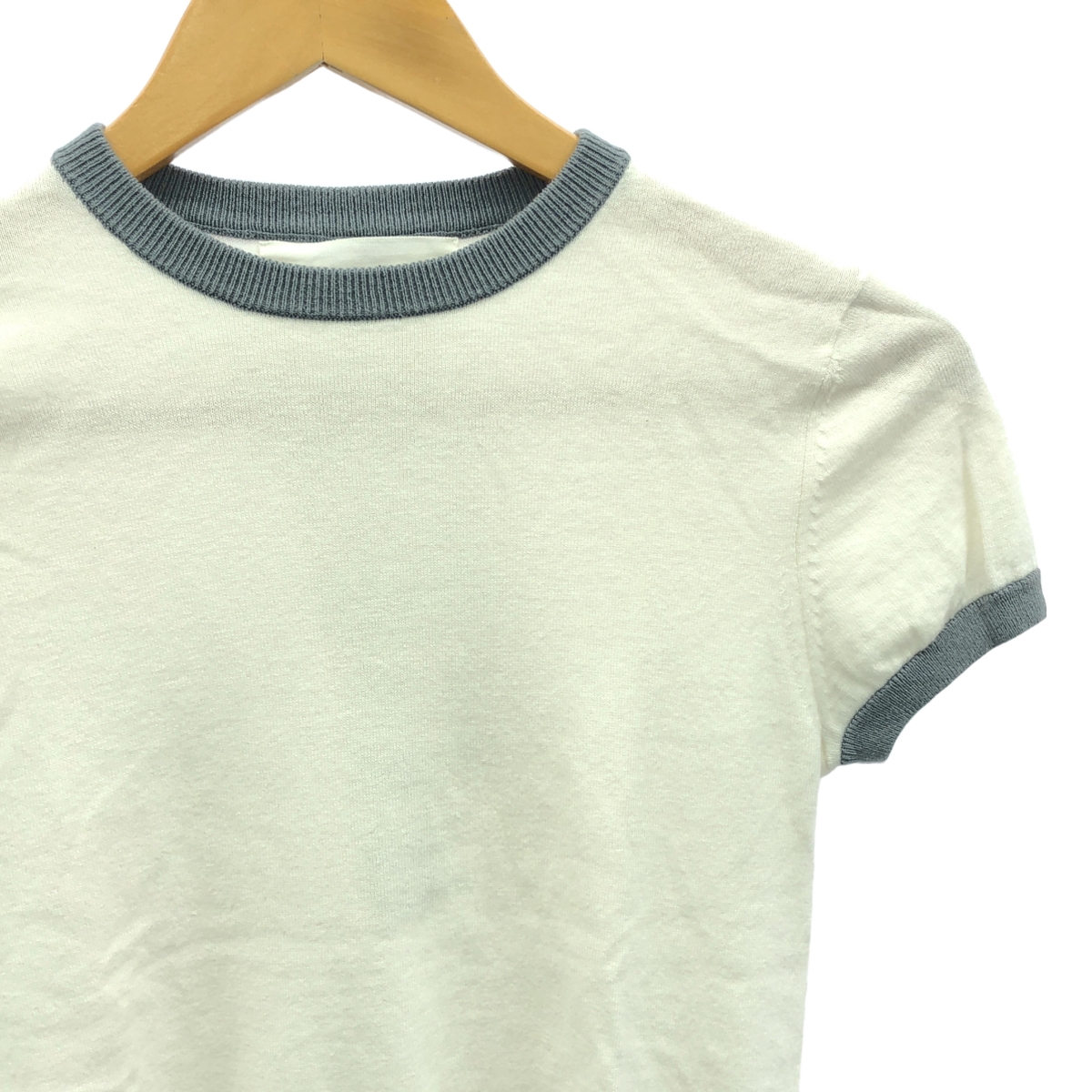 extreme cashmere / エクストリームカシミヤ CHLOE コットン カシミヤ ハイゲージ ニット リンガーTシャツ