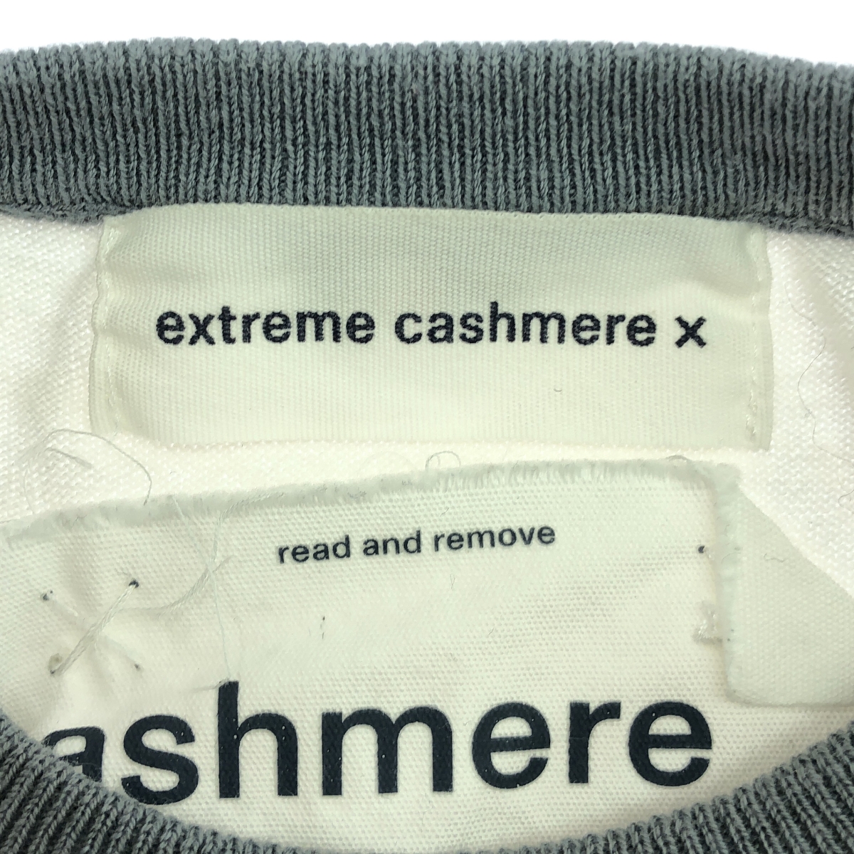 extreme cashmere / エクストリームカシミヤ CHLOE コットン カシミヤ ハイゲージ ニット リンガーTシャツ