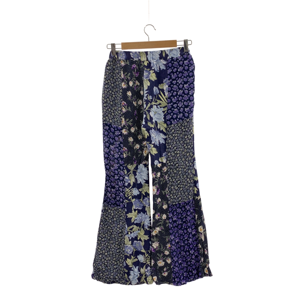 MALION vintage / マリオンヴィンテージ フラワー パッチワーク イージー フレアパンツ