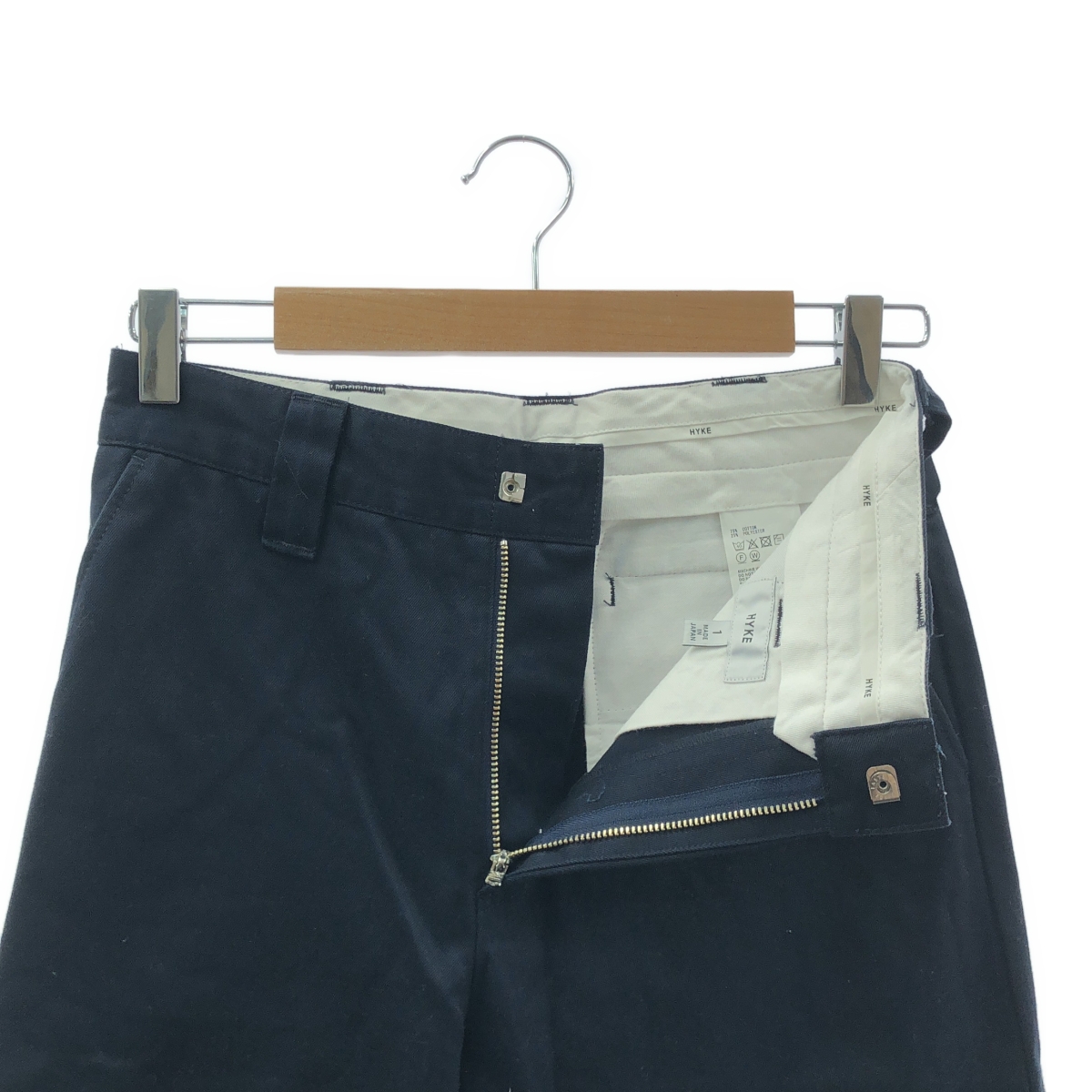 HYKE / ハイク Wide pants / ワイド コットン チノパンツ